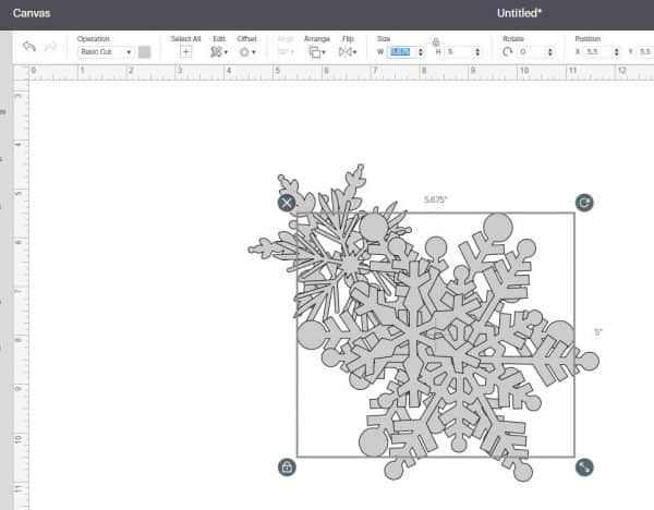 Change size in Design Space - alifeofbalance.com