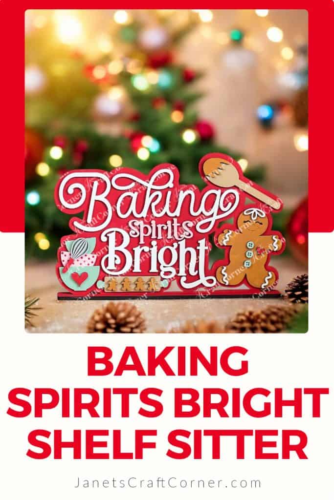 Baking Spirits Bright Shelf Sitter - Pinterest Pin