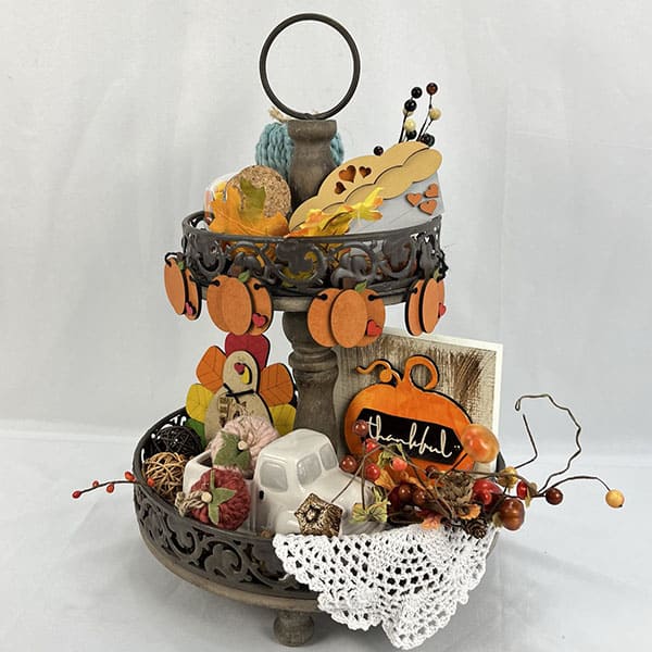 Make Your Home Inviting with a Colorful Thanksgiving Tiered Tray