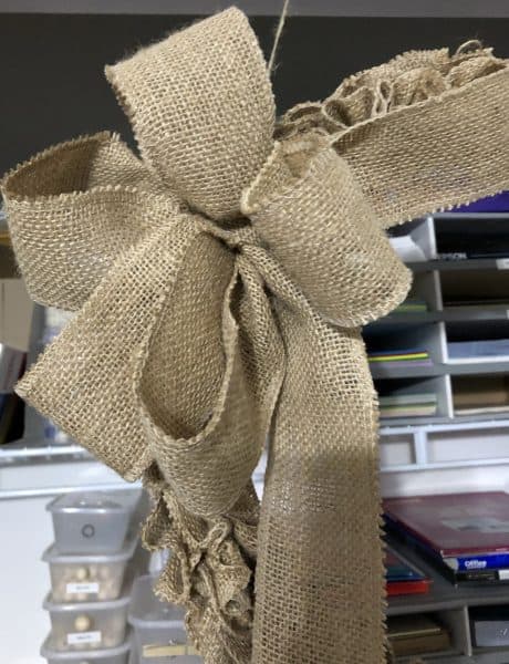 Burlap bow