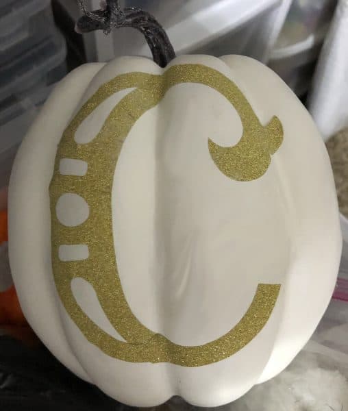 Monogramed Pumpkin