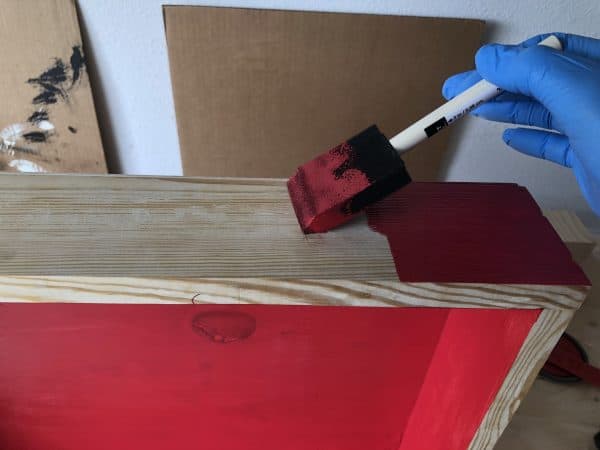 Painting the grill tools organizer