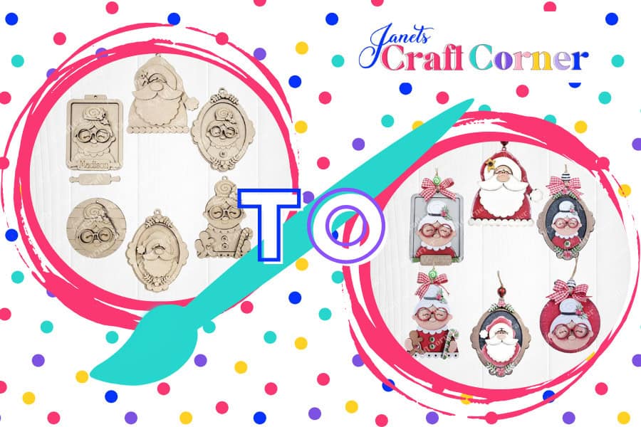 Santa & Mrs. Claus Christmas Tree Ornaments – A DIY Tutorial
