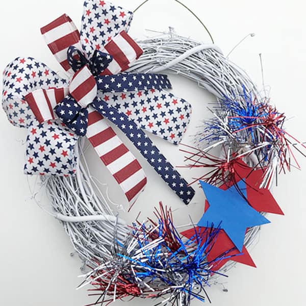 Festive patriotic wreath